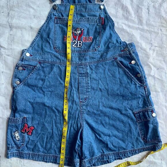 RARE Vintage Women’s Size 18/20 Jerry Leigh Maxine Denim Bib Overalls Shorts - Picture 8 of 8